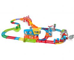 JC25 VTECH SUPER CIRCUIT TRAIN ÉDUCATIF + ADAM TRAIN MARCHAND